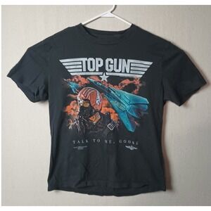 Hollister Top‎ Gun T-Shirt Talk To Me Goose Graphic Tee Relaxed Fit Medium M